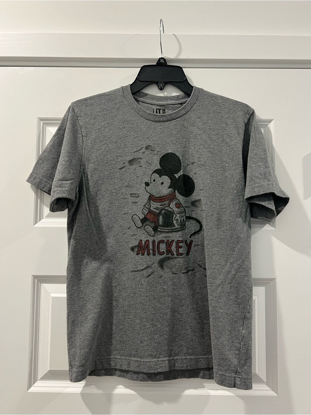 Uniqlo Disney Mickey in Space Gray Short Sleeve T‑Shirt by Jeffery Brown